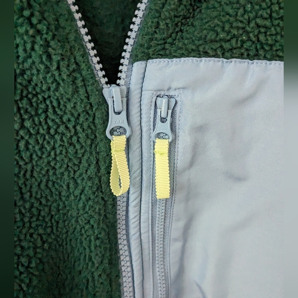 J Crew Fleece Sherpa Forest Green - Picture 8 of 11